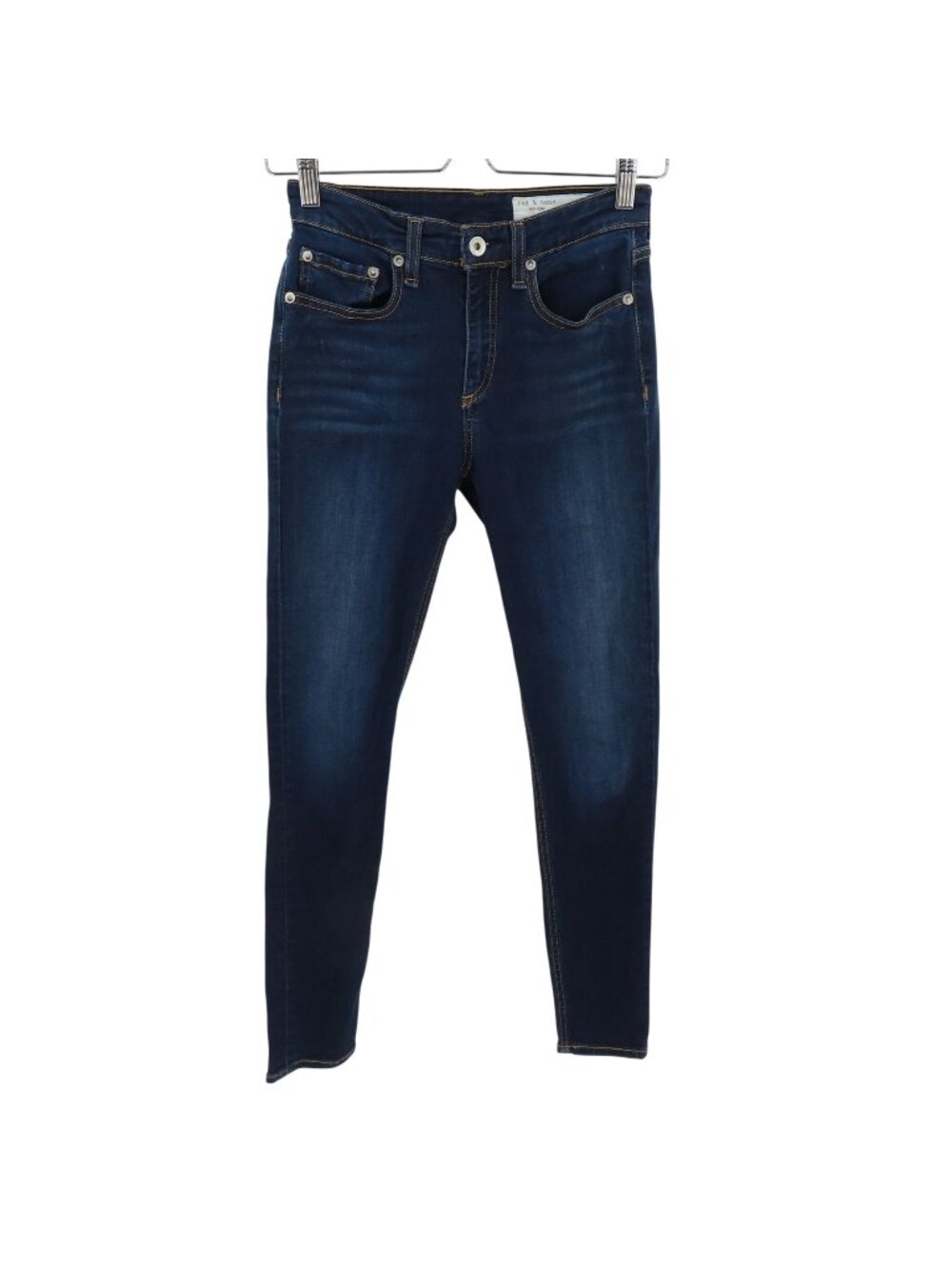 Rag & Bone Womens 25 Cate Mid Rise Ankle Skinny Dark Wash Blue Denim Jeans Pants